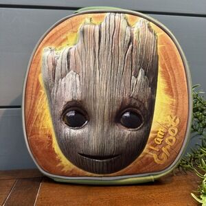 Marvel I am Groot Lunch Bag  Multicolor 3D Front RARE Great Condition